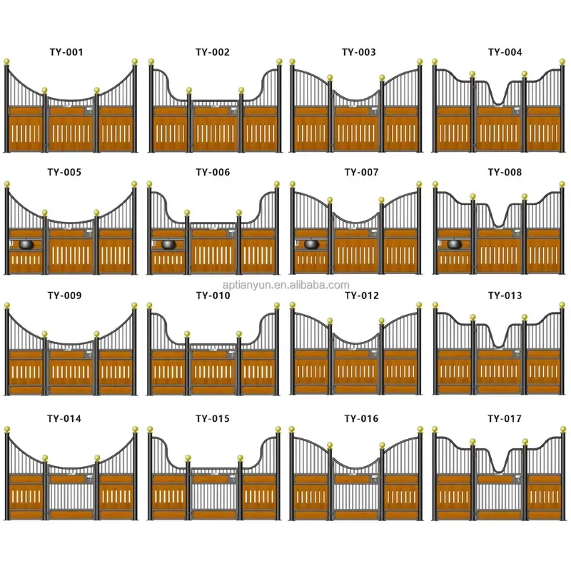 for Horse Stall Fronts CE Modular Expandable Prefab Barn House Anti Rust Security Locking Door System Horse Barn Stable