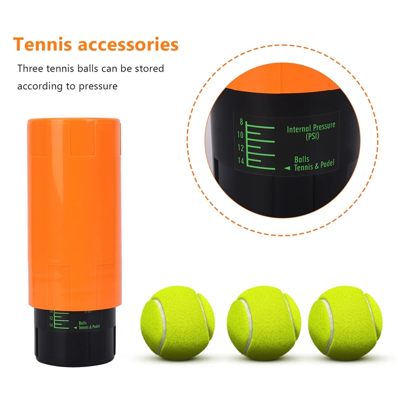 Économiseur de balle de tennis, garde le tennis frais et rebondissant comme neuf, orange