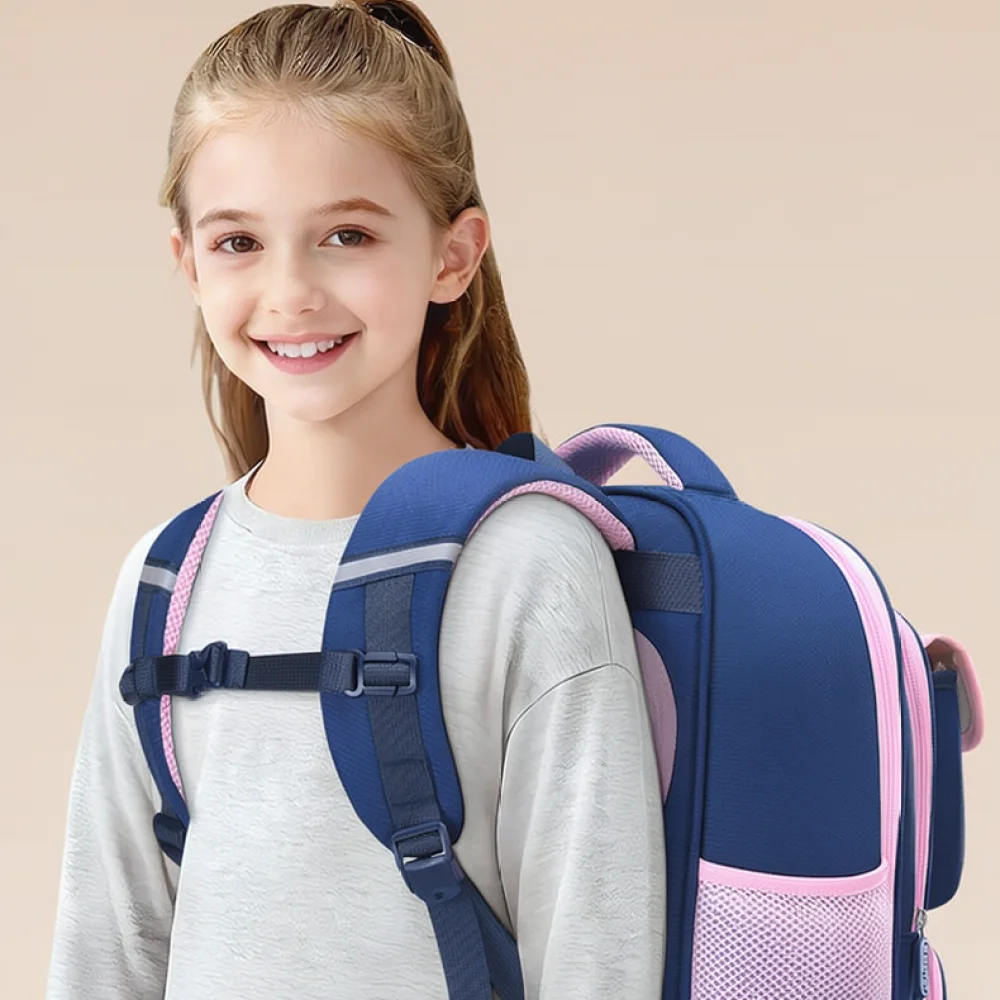 Student Backpack For Primary School Kids Lightweight Ergonomic Bookbag Stylish British Design Boys Girls Satchel