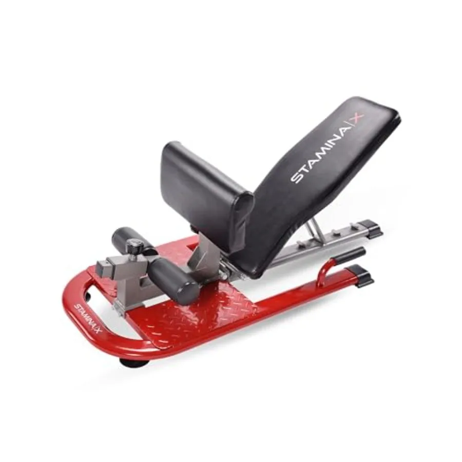 

4-in-1 Adjustable Fitness Bench with Smart Workout App - Foldable Weight Bench for Home Gym - Up to 250 lbs Ccity - Black Steel