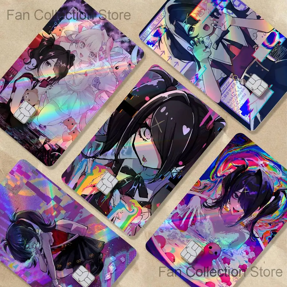 Ame N-Needy Streamer Overload Laser shimmer Name Card Sticker Decorate Bank Card Student Supplies Decals Patch Documents Gift