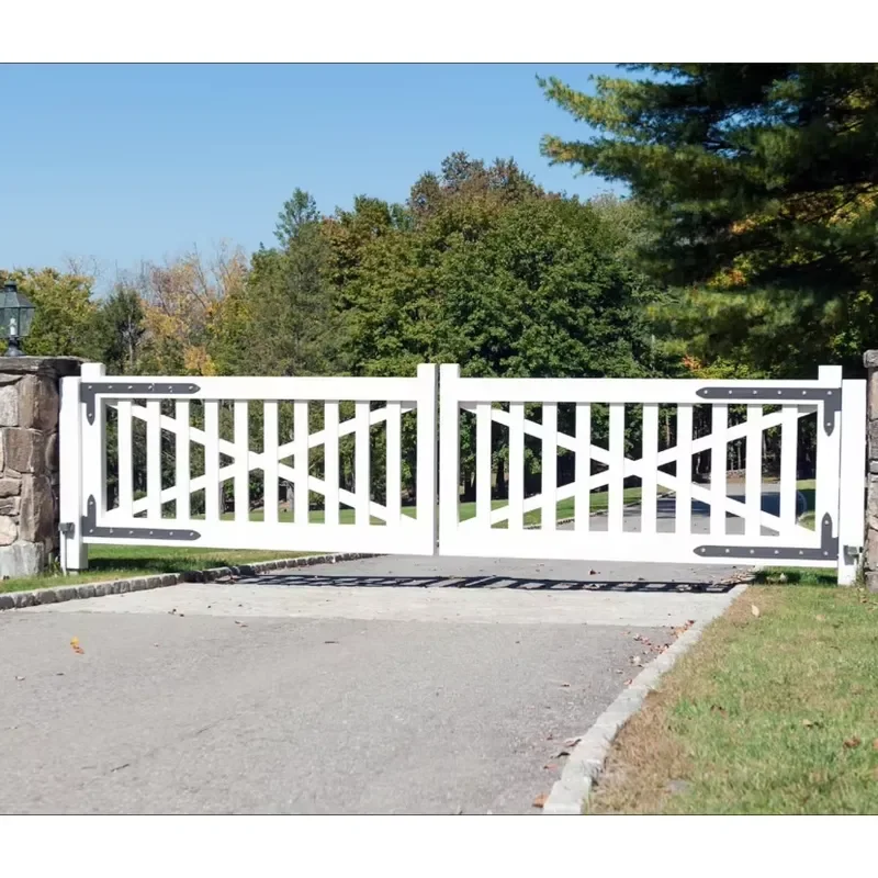 Custom Powder Coated Aluminum Alloy Main Gate Single Fence Door with Decorative Design Factory Direct