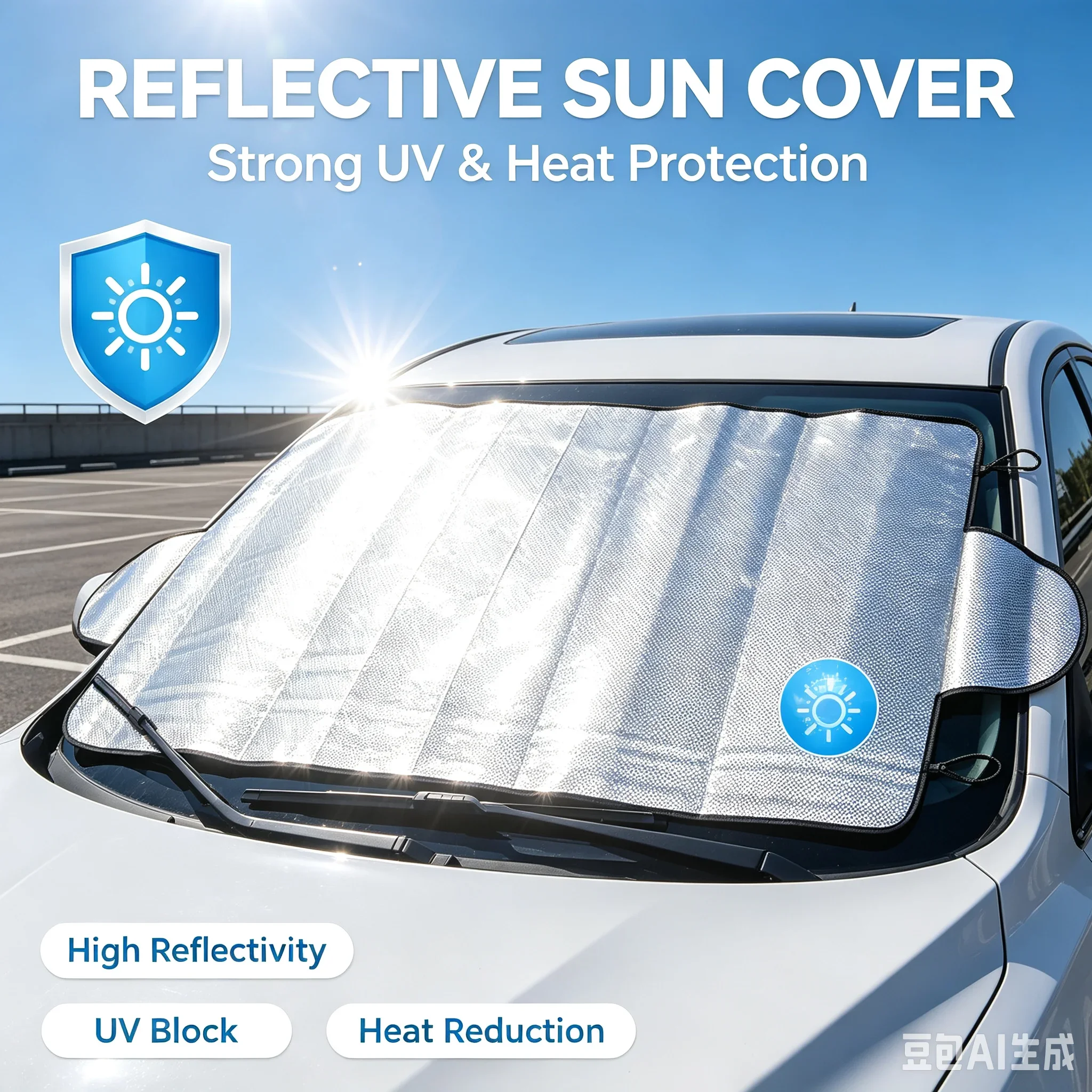 Car Windshield Snow Sun Shade Waterproof Protector Front Windscreen Cover Summer and Winter Dual-purpose Sunshade Snow Shiled