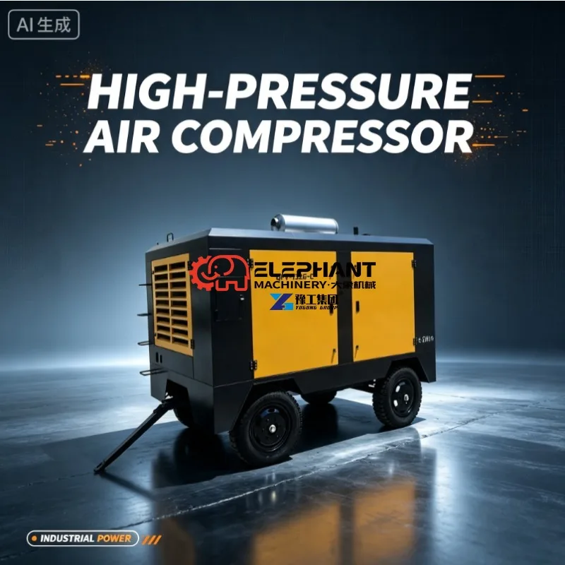 Hot Sale Vibration Reduction Air Compressor Comfortable Operation for Long-time on-site Construction Work