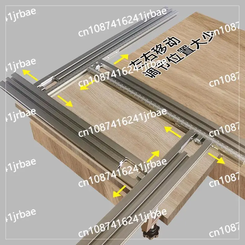 Trimming Machine Milling Groove Engraving Guide Rail Adjustable Backing Auxiliary Guide Rail Holder DIY Woodworking Tools