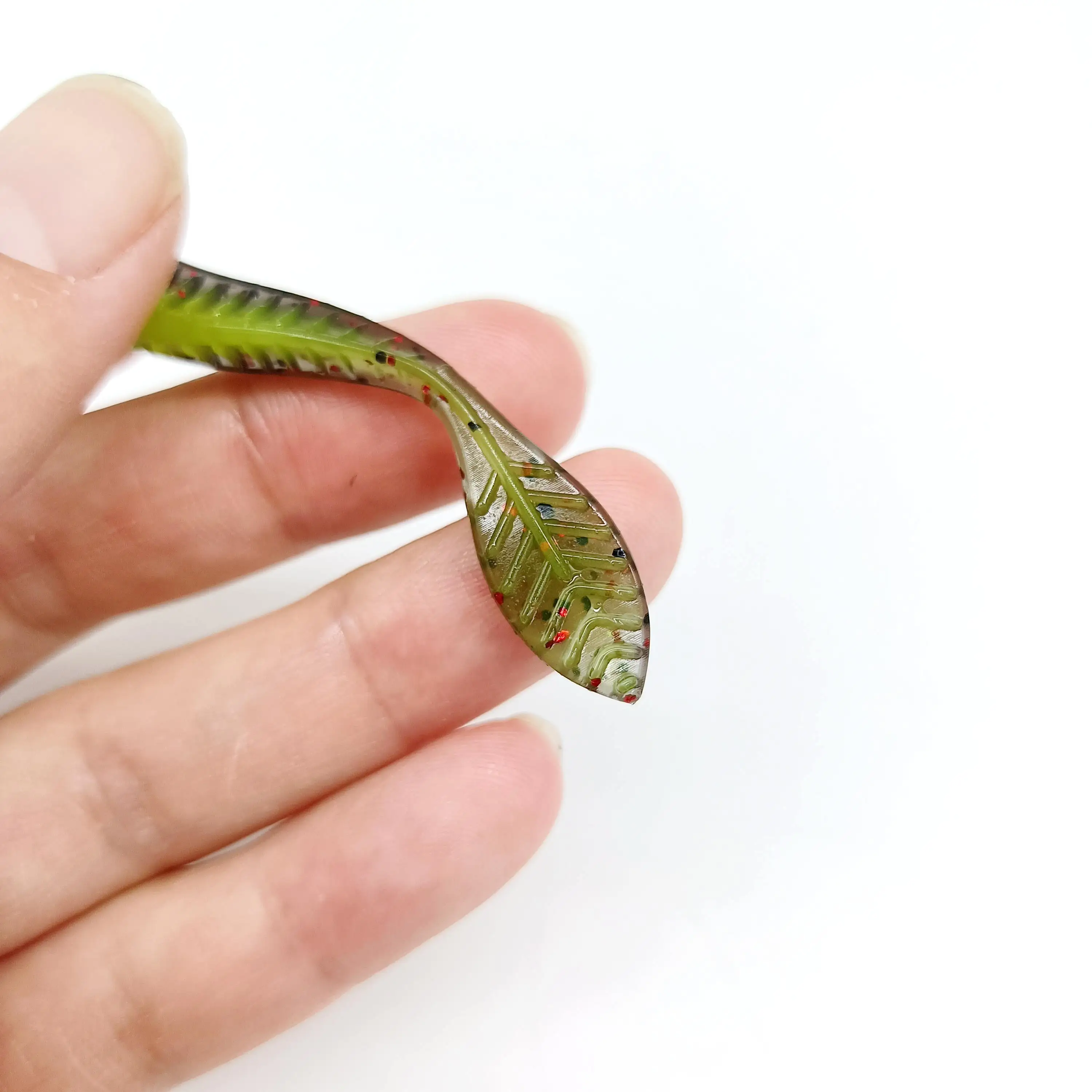 DUODUOYU 6PCS TPE 플로팅 낚시 소프트 루어 2.3g/85mm Wobblers Swimbait 실리콘 미끼베이스 퍼치 루어 인공 미끼 태클