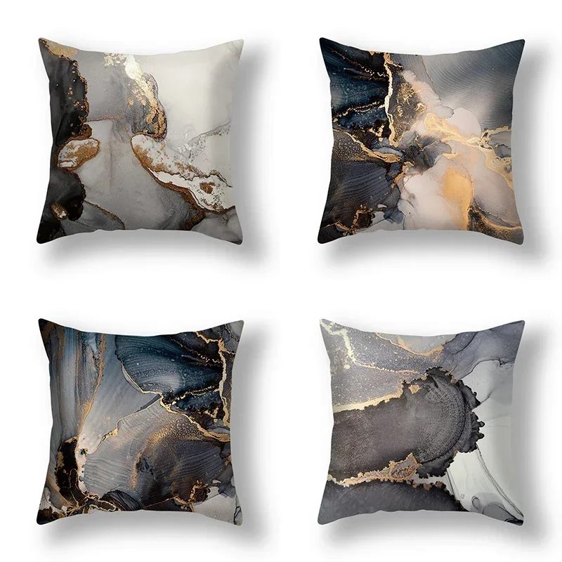 

Современный женский роскошный простой модный набор с мраморным рисунком, диван, стул, офисная автомобильная кровать, наволочка для комнаты