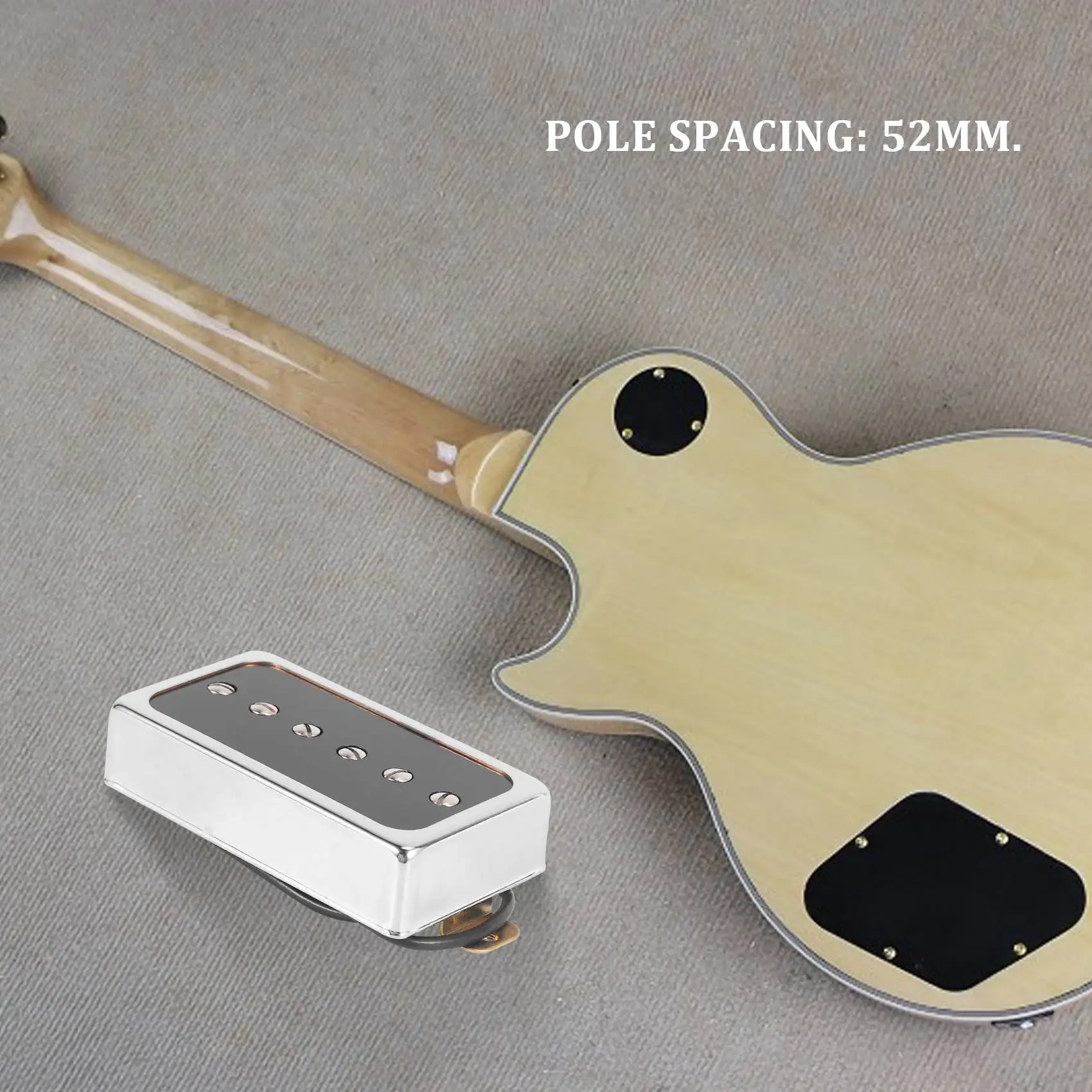 Practical P90 Electric Guitar Pickup Humbucker Size Single Coil Pickup Guitar Parts and Accessories-Bridge