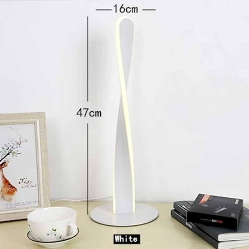 spiraalvormige vloerlamp moderne lange lijn vloerlamp voor woonkamer bank slaapkamer studeerkamer woonkamer thuis witte staande vloerlamp