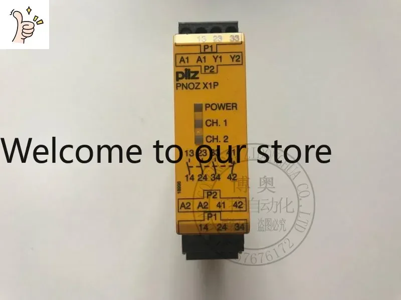 2026.4 Original PILZ Pierce Safety Relay PNOZ X1P PNOZX1P 24VDC Order Number 777100