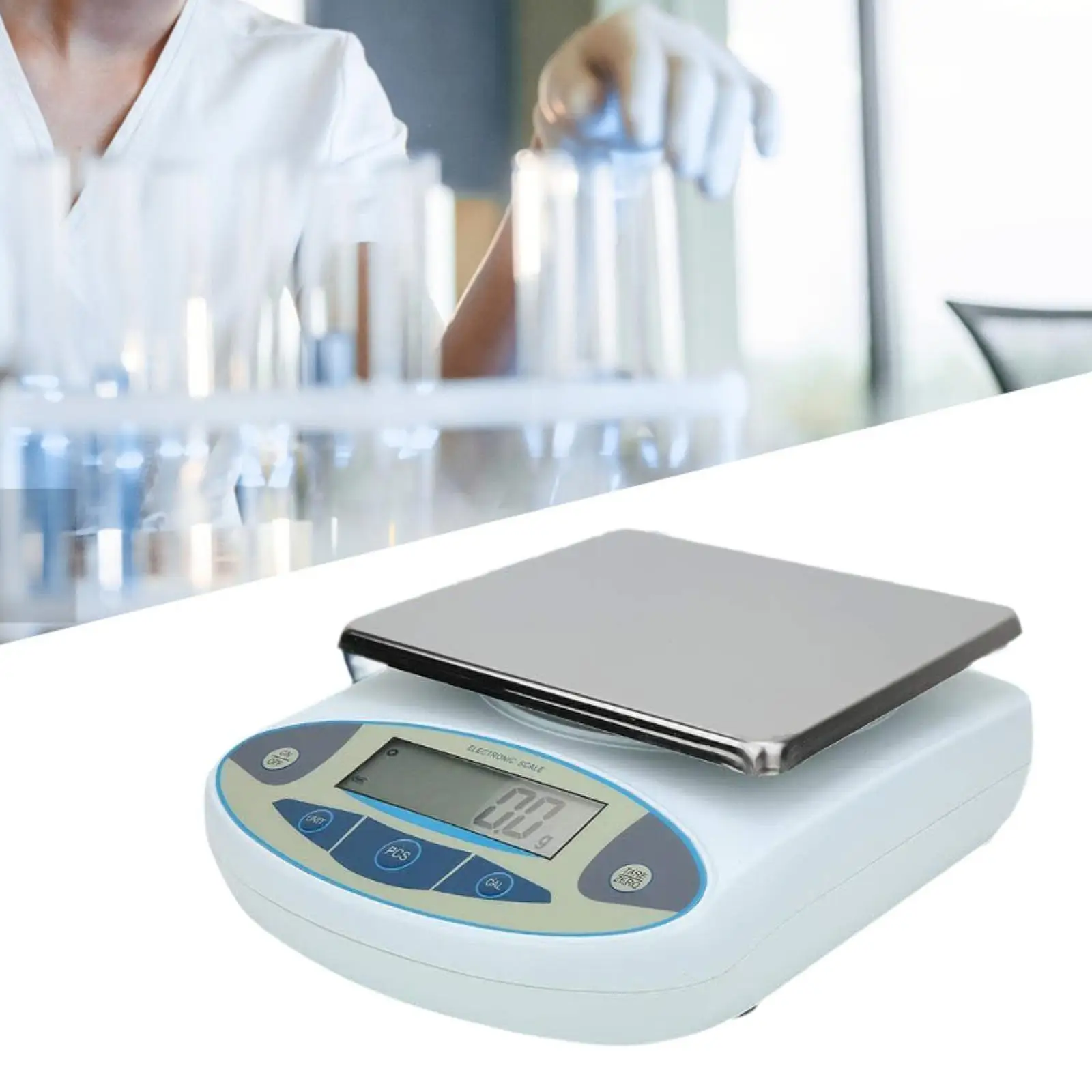 

EU 220V Lab Electronic Scale Multifunctional Practical High Reliability Weighing Tool for Commerce Industry Laboratories