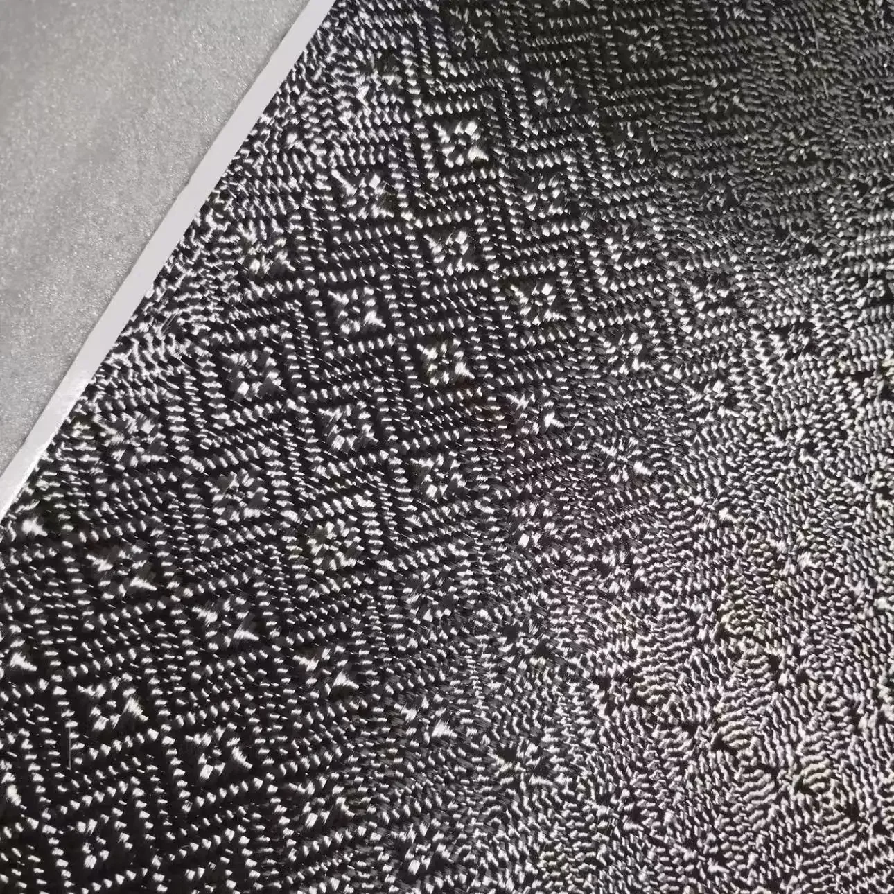 3k 240g black and red serrated jacquard pattern modified motorcycle parts DIY surface decoration 3k carbon fiber woven fabric