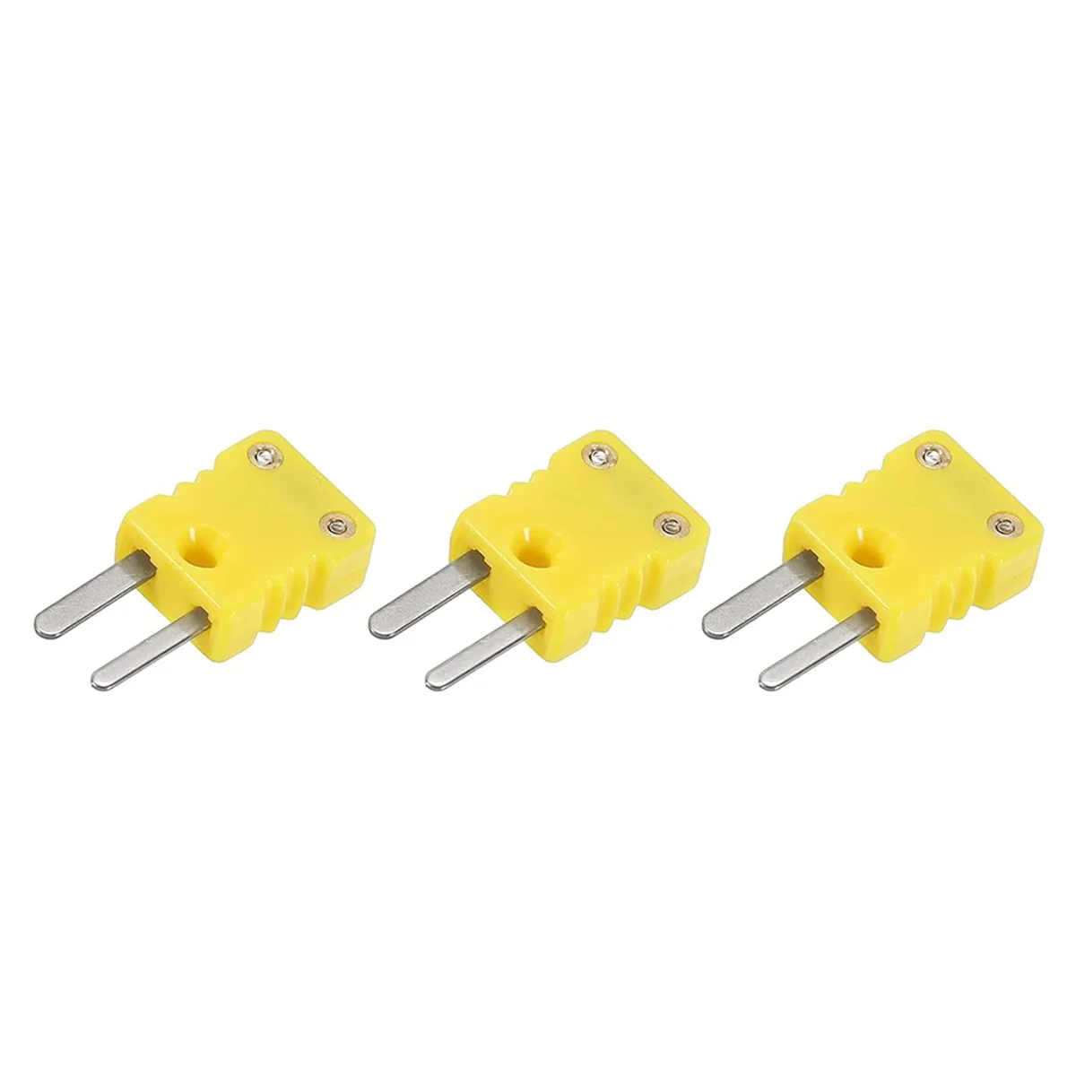 B84B-2X Mini Type K Thermocouple Connector Male Plug Adapter High Temperature 120℃ (248℉) For Thermocouple Sensor Probes