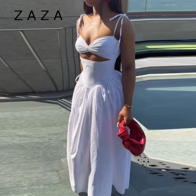 시크한 홀터넥 맥시 드레스, 하이웨이스트 슬림핏 A라인, 레이스업 파티 롱 드레스, 2025 여성 클럽 가운