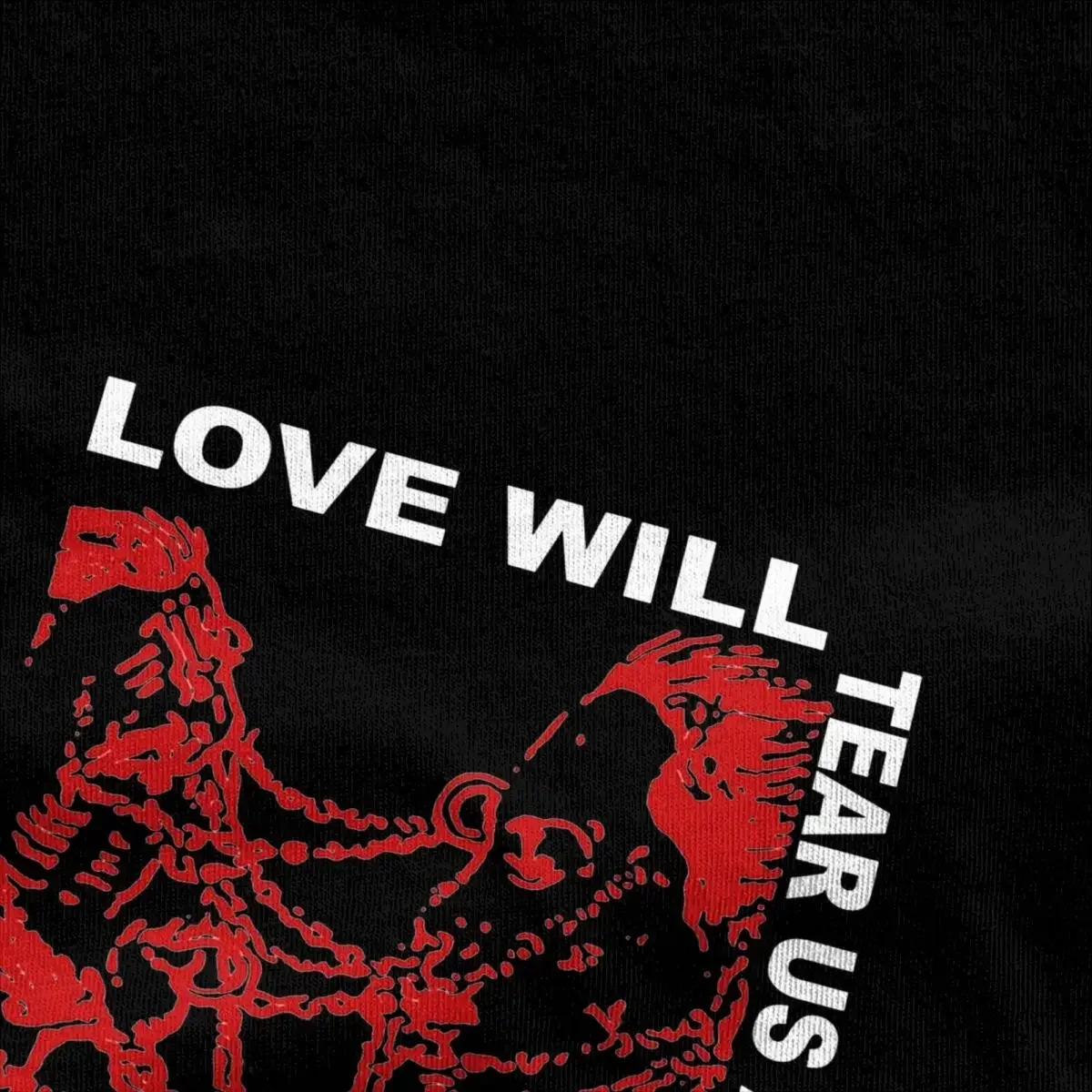 Singer Love Will Tear Us Apart T-Shirt Men Liled Peeped Pure Cotton T Shirts O Neck Harajuku Tee Shirt Oversize Tops