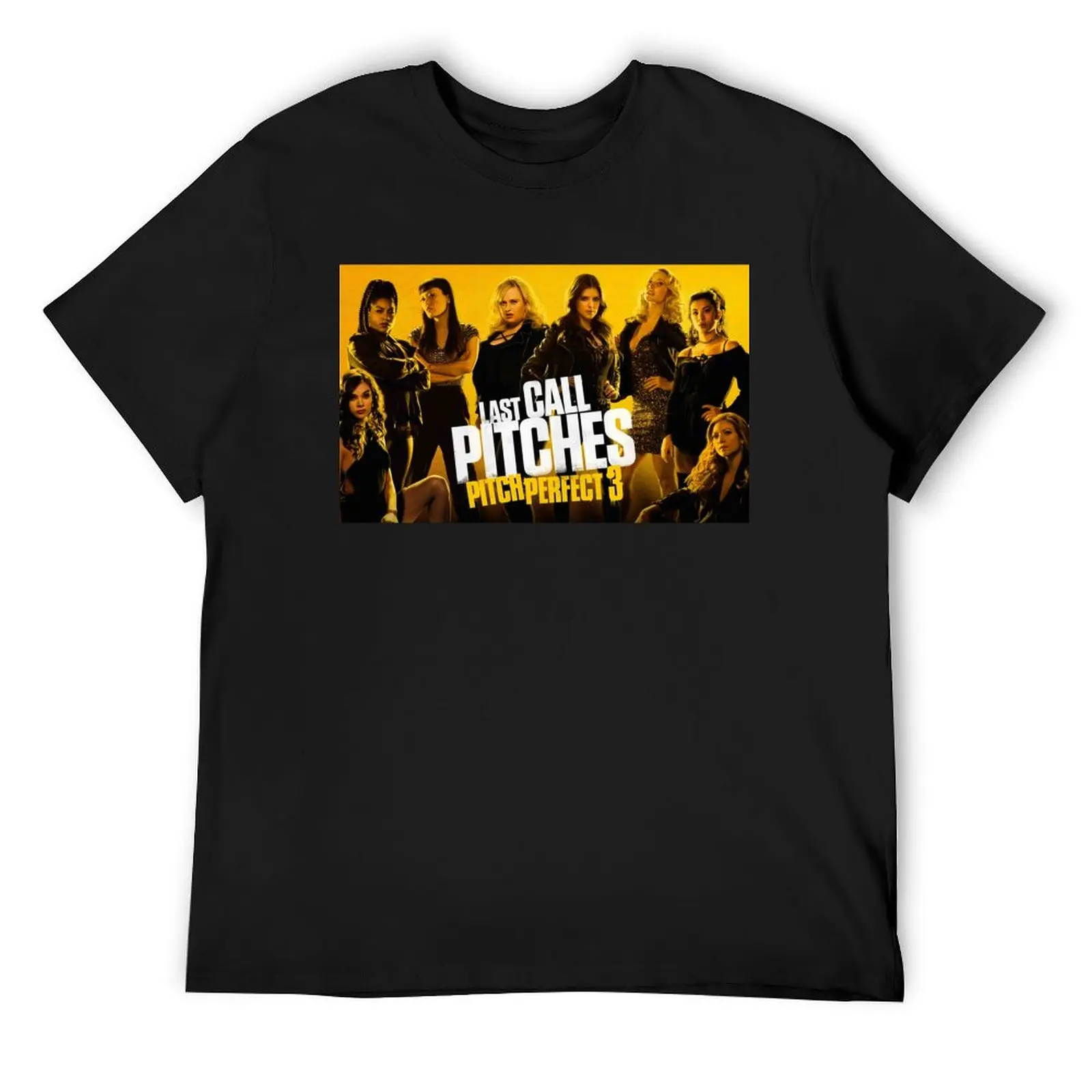 Pitch Perfect 3 - Yellow Movie Poster T-Shirt anime oversizeds men clothes