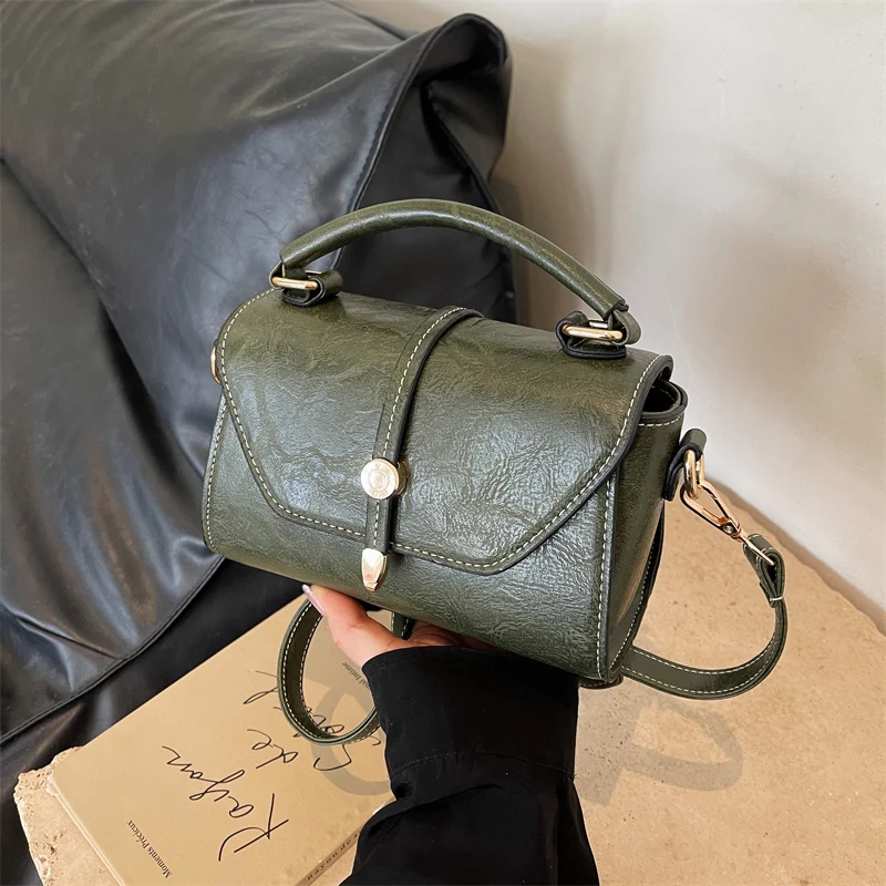 New Fashion Women PU Shoulder Bags For Youth Casual Ladies Large Capacity Crossbody Bags Solid Handbags Messenger Bags for Women