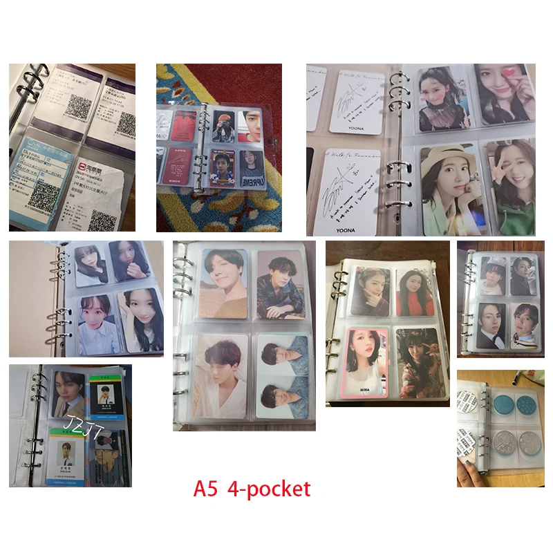 2 STKS Ritsvak Navulling Voor Travele Dagboek Pouch PVC Clear Kraft Doek