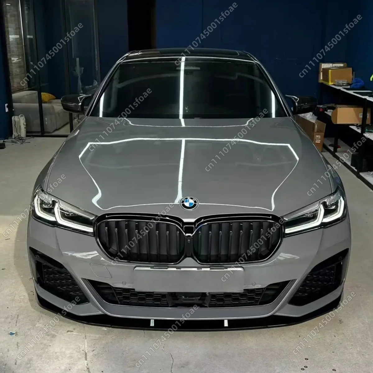 

For BMW 5 Series G30 G31 LCI 520i 520d 530i 530d M550i Front Bumper Lip 3pcs MP Style Spoiler Splitters 2021 2022 2023 Bodykits