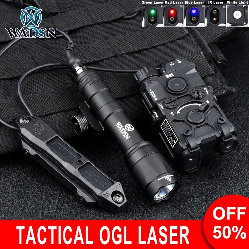 

Tactical OGL Pointer Laser Red Green Blue IR Nylon plastic Indicator M600C M300A LEDFlashlight Airsoft Hunting Weapon Scout Lamp