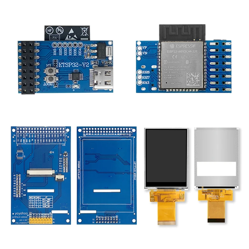 ESP32 LVGL WIFI & Bluetooth papan pengembangan 2 .. 8 240*320 layar tampilan pintar 2.8 inci LCD TFT modul dengan layar sentuh