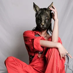 Cosplay Rabbit Mask Full Face Animal Rabbit Ears Bunny Mask Nightclub Masque Easter Carnival Party Masquerade Costume Acessories