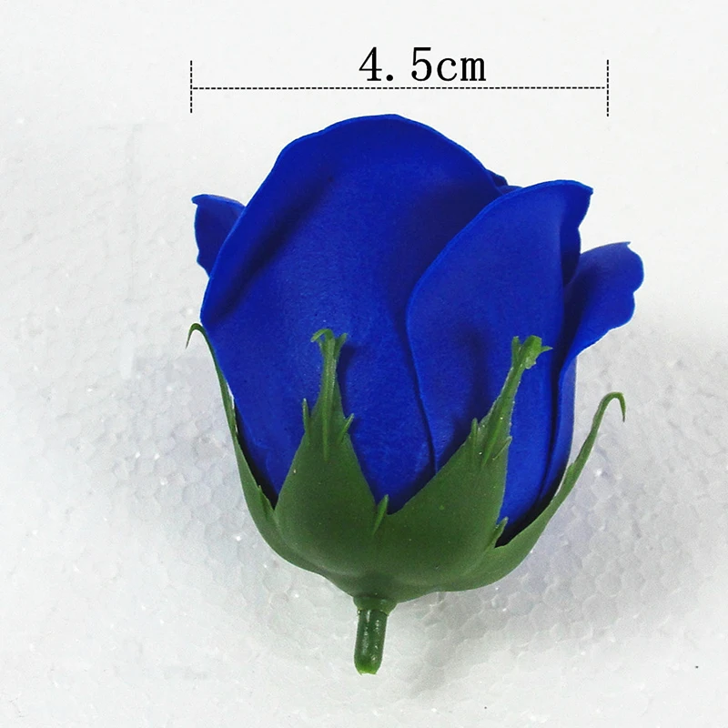 50 Stück künstliche Seifenrosen, Blumenkopf, Durchmesser 4,5 cm, Schönheit, Hochzeit, Valentinstag, Geschenk, Rosen, Blumenstrauß, Zuhause, Party, Dekoration, Blume – Detail 2