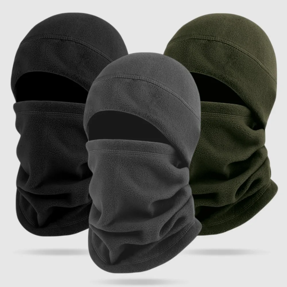 Winter & Autumn Outdoor Fleece Hat - Ski Mask, Cycling Neck Gaiter, Motorcycle Full-Face Cold-Proof Windproof Warm Head Cover