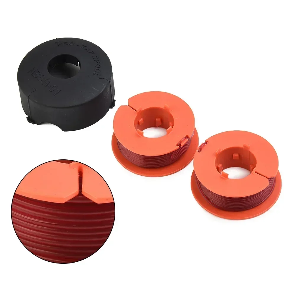 3pcs Spools+ Spool Cap For BOSCH ART 23 26 30 Combitrim Easytrim Spool Line F016800175 String Trimmer Parts Garden Tool