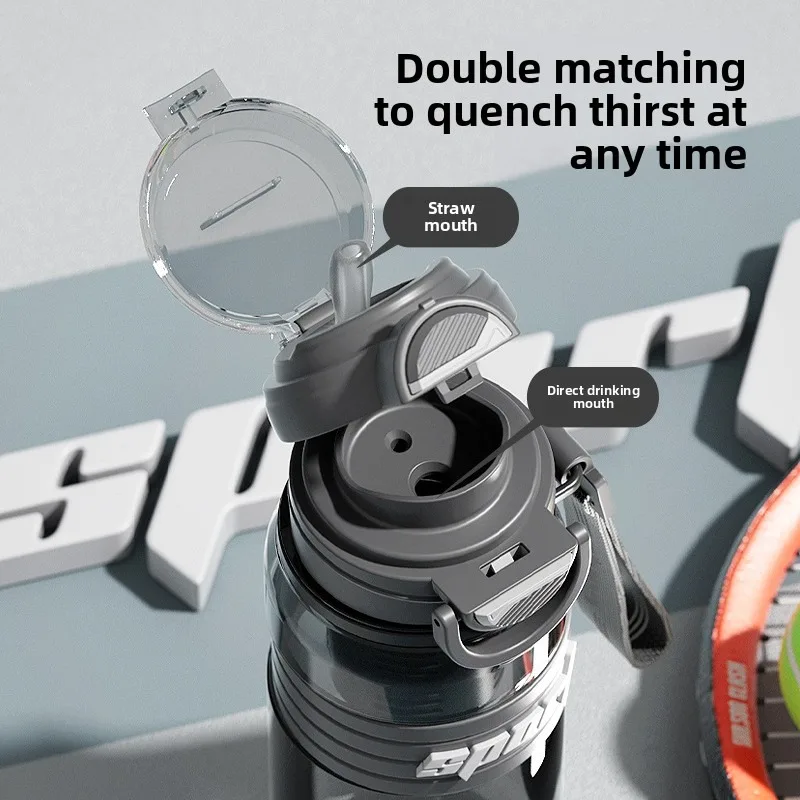 

Outdoor large-capacity water cup summer anti-drop double drink bouncing kettle new children's school high-value sports cup