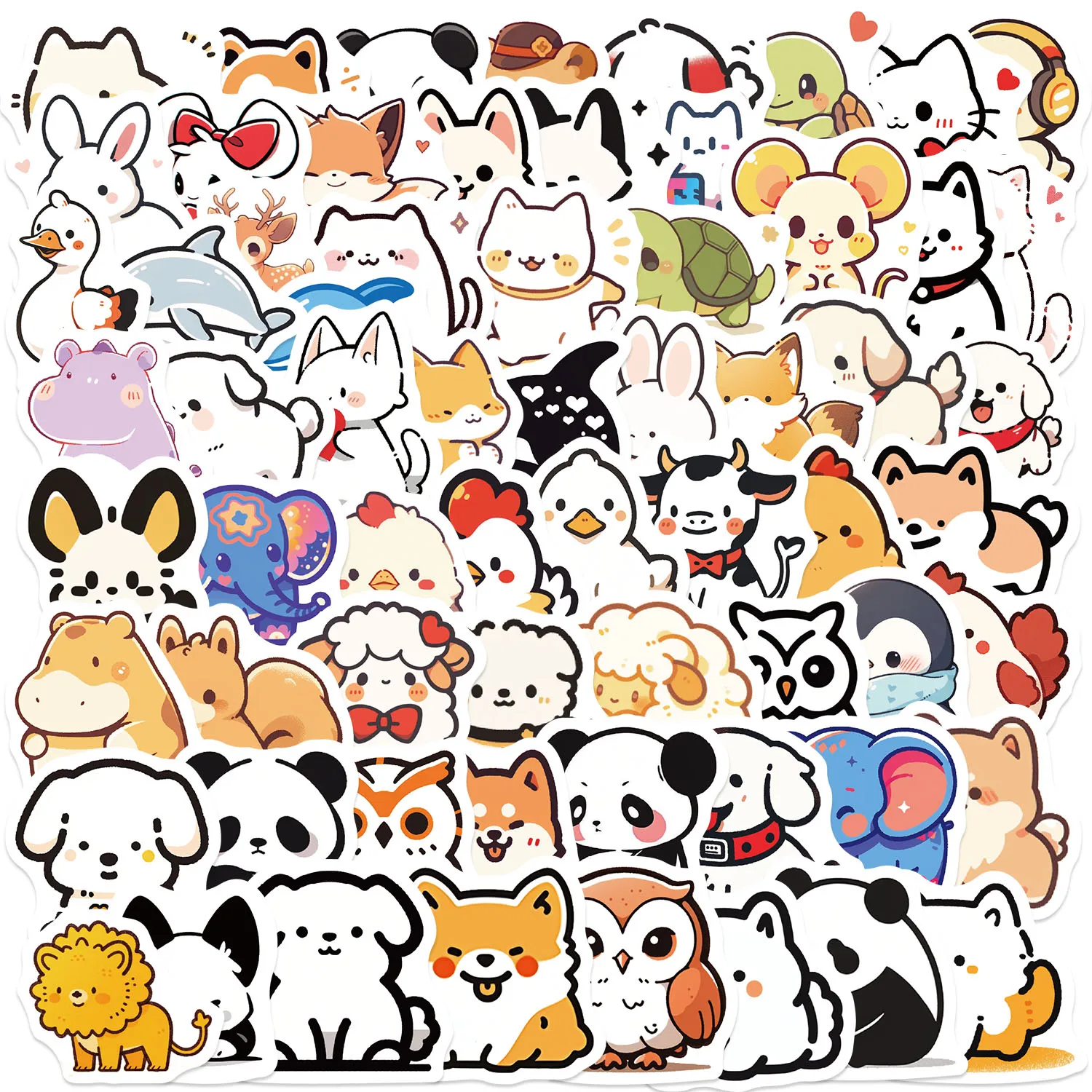 90 Stück Tier-Jub-Aufkleber, geeignet für Notebook-Computer, Gepäck, Kühlschrank, Skateboards, Handyhüllen, Aufkleber