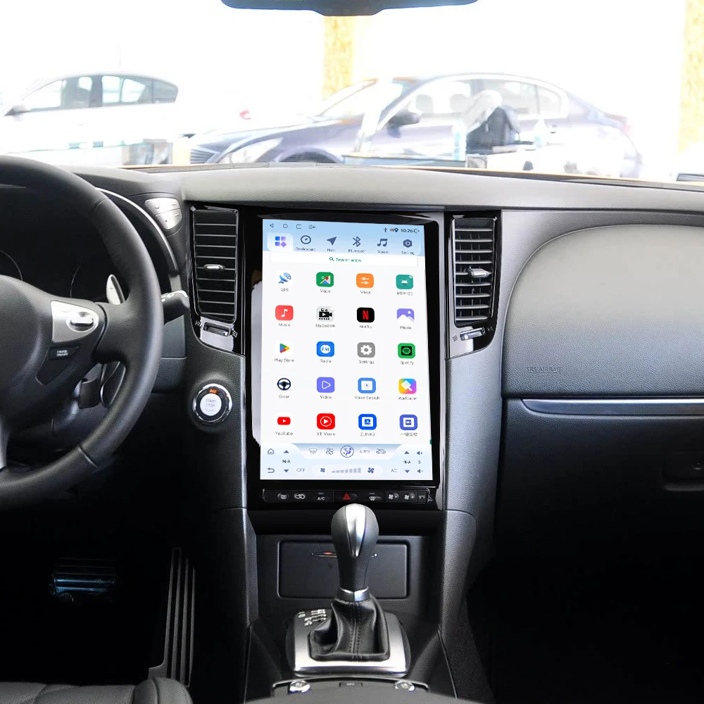 14.5 Inch For Infiniti FX35 2007 - 2013 Android 15 Car GPS Multimedia Player Vertical Tesla Screen Car GPS Navigation CARPLAY