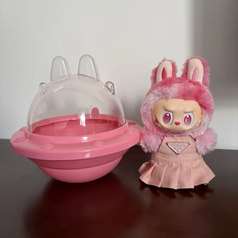 Labubu دمية Crossbody في الهواء الطلق UFO حقيبة دمية تخزين صندوق مقاوم للغبار لعبة قطنية لطيفة خزانة عرض ل V1V2V3 Labubu الاطفال هدية #5