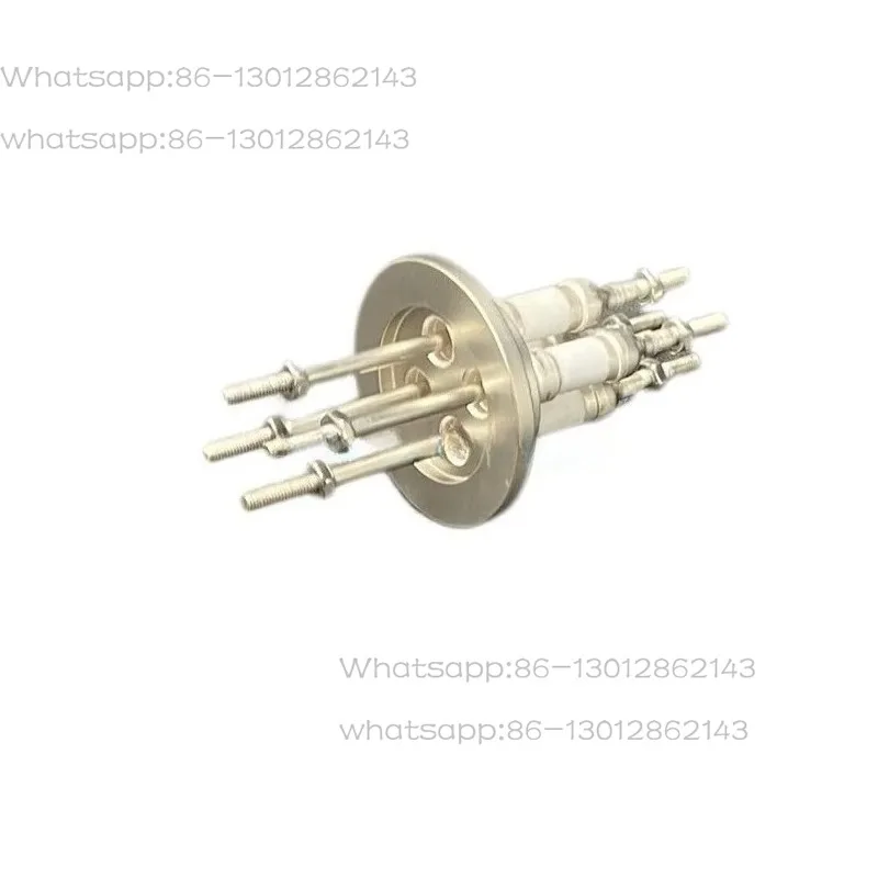 Vacuum Electrode KF Flange Through Feed Connector Flange Power Type Electrode Ceramic Cooling Mining Equipment
