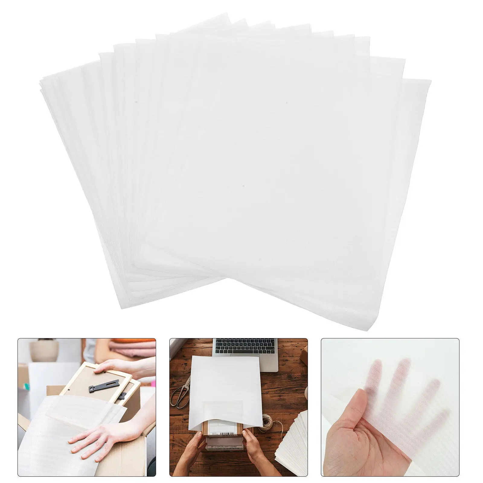 100Pcs Laminated Pearl Cotton Cushion Pouches 25x30cm Heavy Duty Shock Absorbing Wrap Packaging for Fragile Items Glasses Bowls