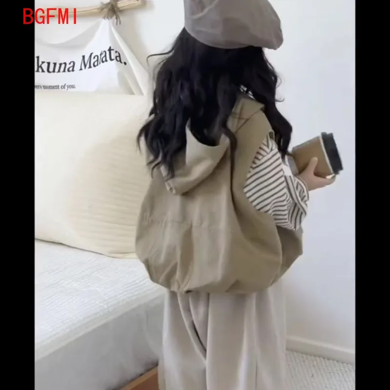 Handsome Spring Autumn Korean Children's Clothes 2026 New Hooded Vest + striped T-shirt + pants 3pcs Set 1-6Y Siblings Clothes