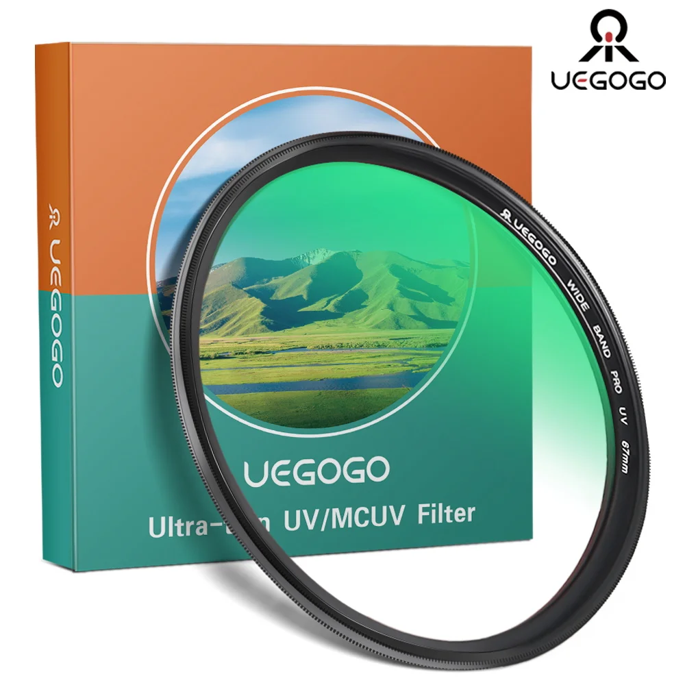 

UEGOGO MCUV Filter 52/55/58/62/67/72/77/82mm Ultra Slim Optics Multi Coated Ultraviolet Protection Camera UV Lens Lente Protect