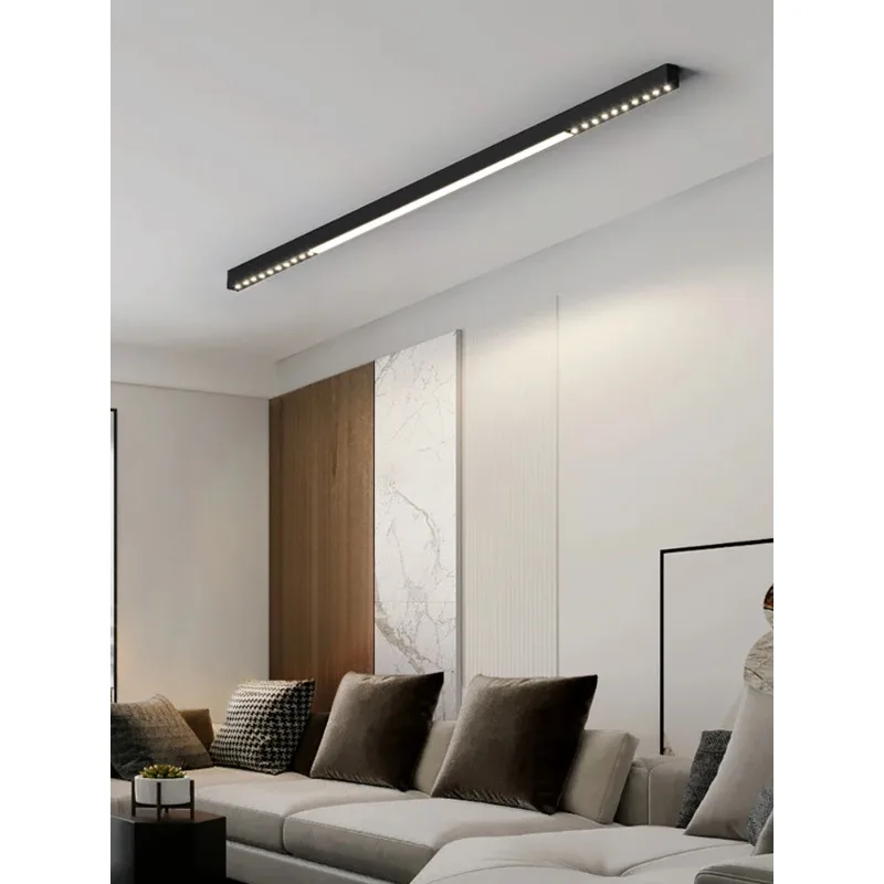 

Long Strip Surface Mounted Ceiling Lamp Without Main Lamp Living Room Lighting Dining Bedroom Balcony Aisle Corridor LED Lamps