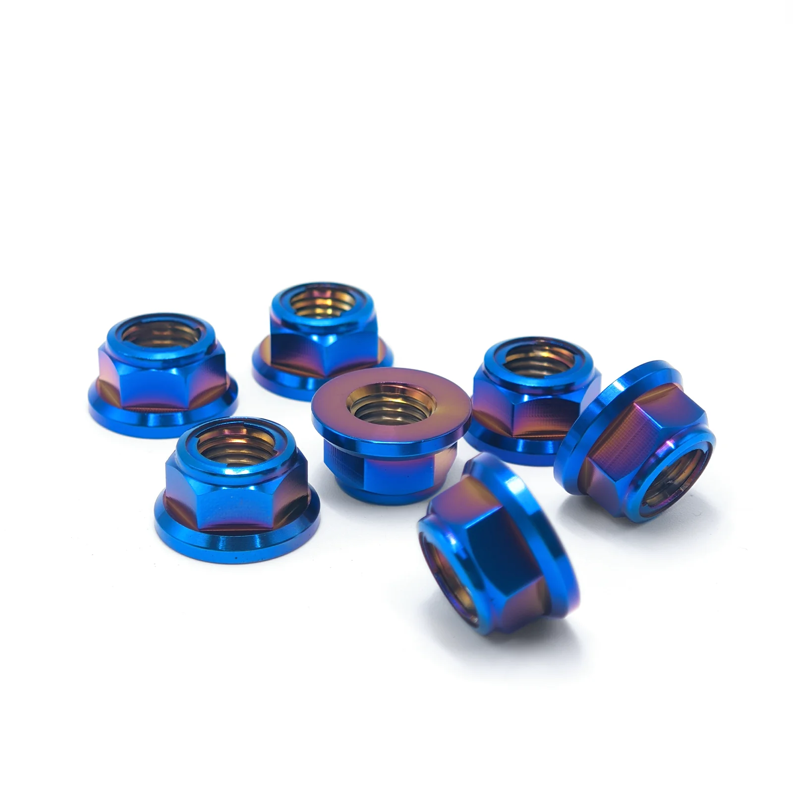 AliExpress NONE M10 Titanium nut Flange Lock Nuts for Cycling Modification