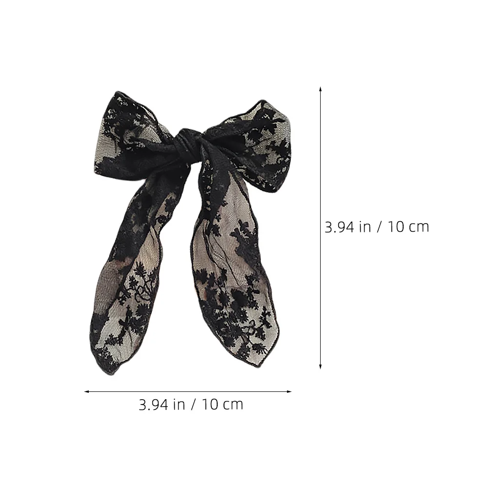 

2pcs Bowknot Hairpin Clips Black White Ponytail Stylish Decorative Fashion Accessories For Women Party Wedding Banquet Gift Hair