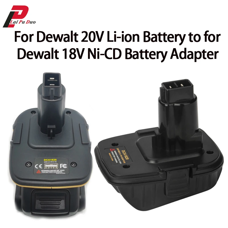 

20V Battery Adapter DCA1820 for Dewalt 18V Tools Convert for Dewalt 20V Lithium Battery DC9096 DE9098 DE9096