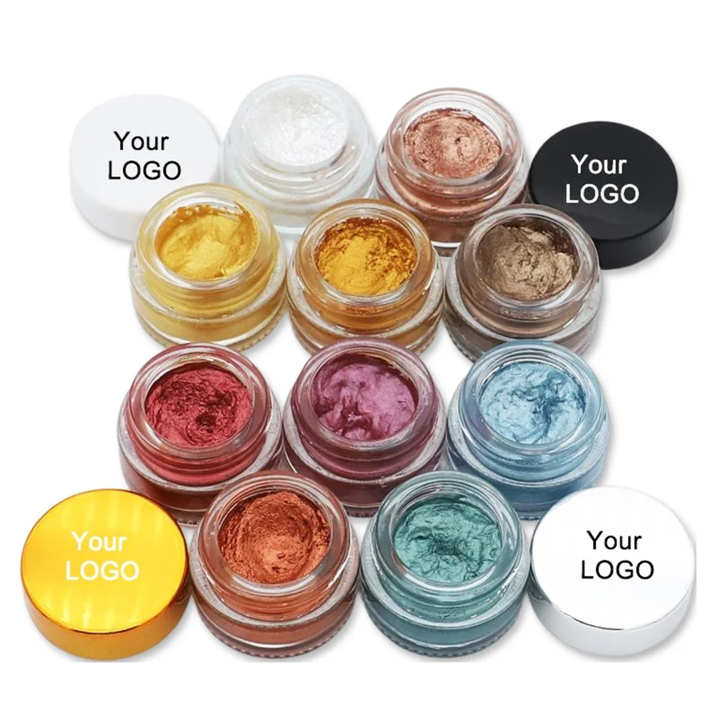 Private Label Eyeshadow Cream Custom Logo Long Lasting Waterproof Color Rendering Shimmer Primer Makeup Wholesale Cruelty Free