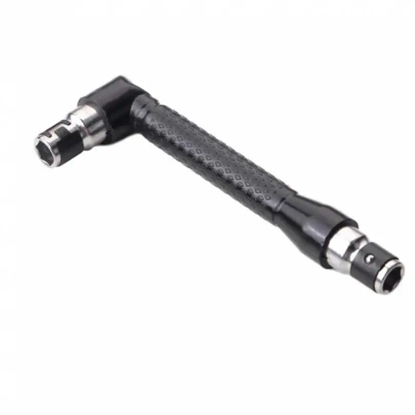 1/4 Inch Hex Socket Two Way L Shape Screwdriver Bit Double Head Hand Ratchet Wrench Tools for Connect Sockets or Screwdriver Bit