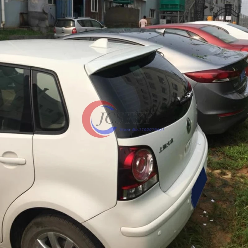 For VW Polo 4 MK4 9N 9N3 Car Rear Roof Spoiler 2003 To 2008 Wing Tuning Top SplitterTuning Exterior Auto Accessories Body Kit view 4