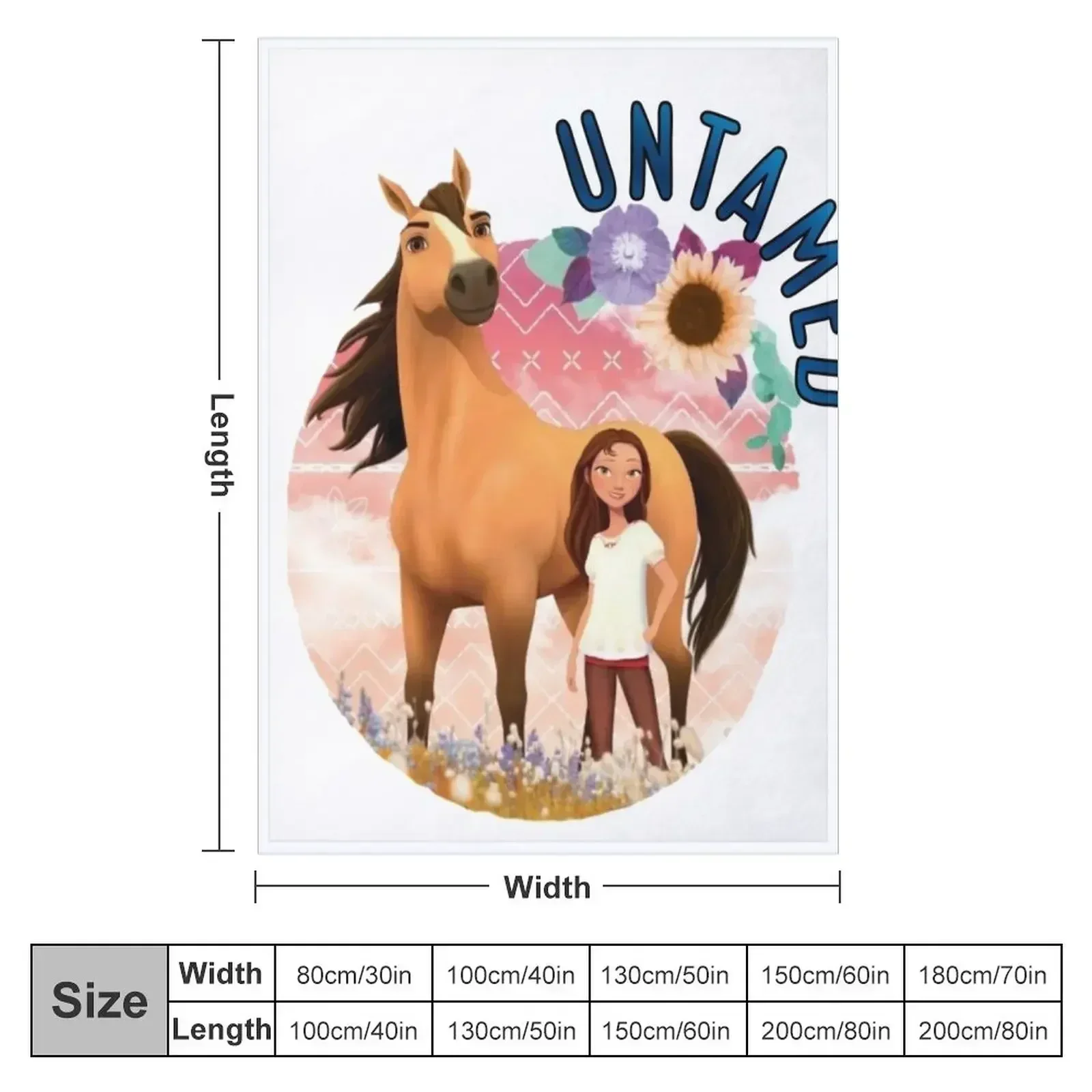 Untamed spirit riding free Throw Blanket