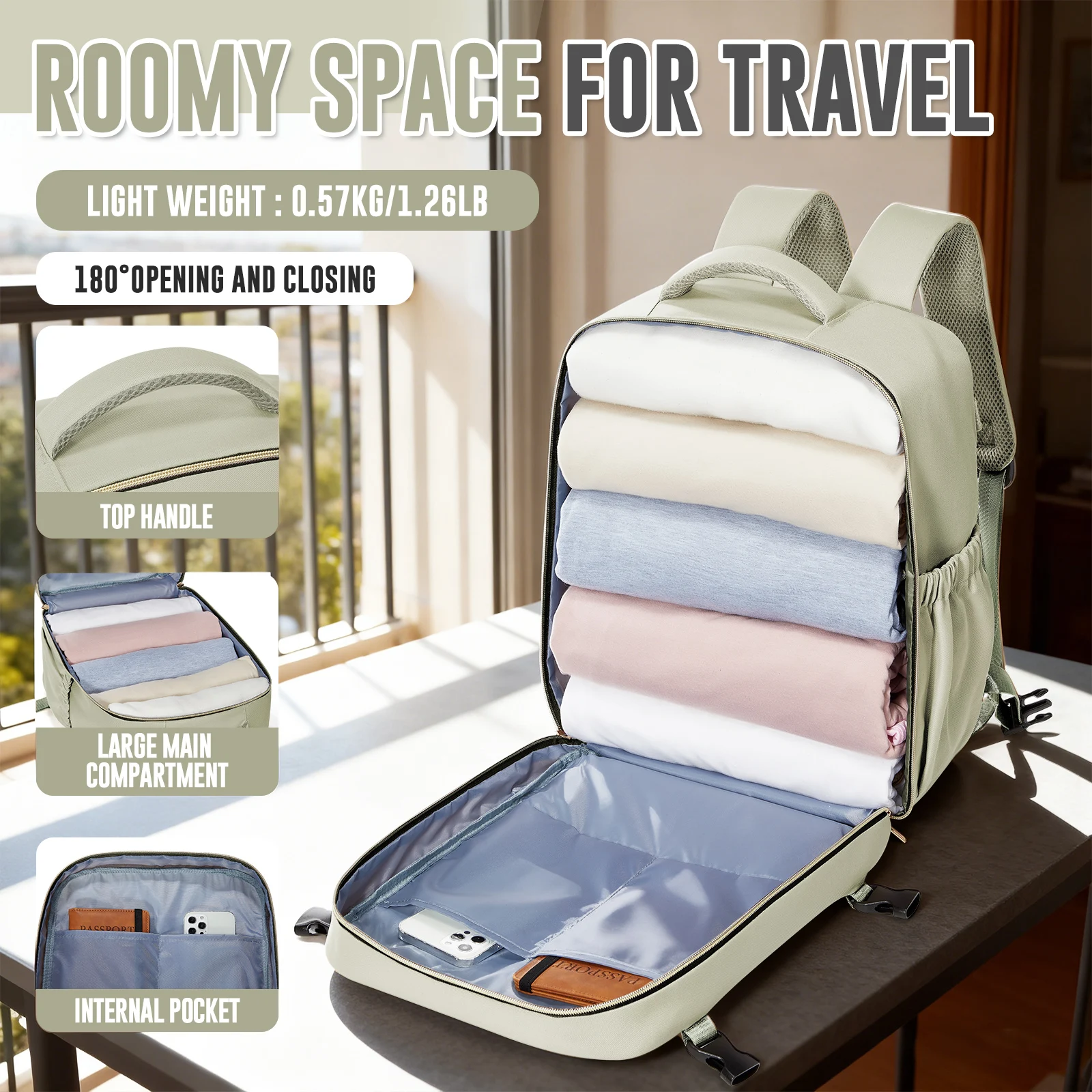 Ryanair حقيبة الظهر 40x30x20 حقيبة السفر Wizzair المقصورة حقيبة الرجال النساء 15.6 بوصة محمول على ظهره حقيبة ظهر عادية حقيبة ظهر للكلية #3