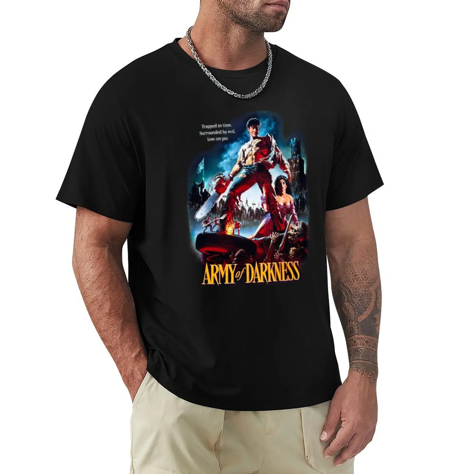 

army of darkness T-Shirt blacks cute clothes funny costumes black t shirts for men