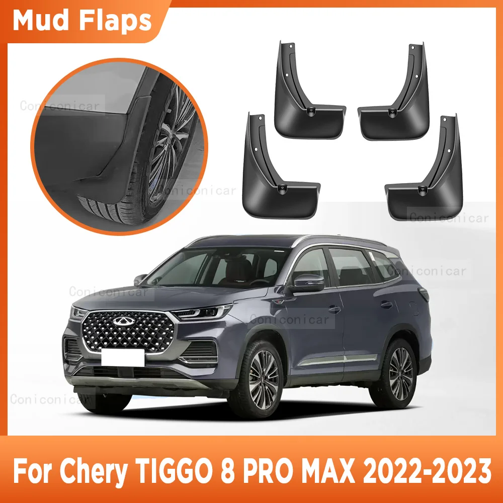 

For Chery Tiggo 8 Pro MAX 2022 2023 Mudflaps Mud Guards Flaps Splash Guards Mudguards Fender Front Rear Wheel Accessories