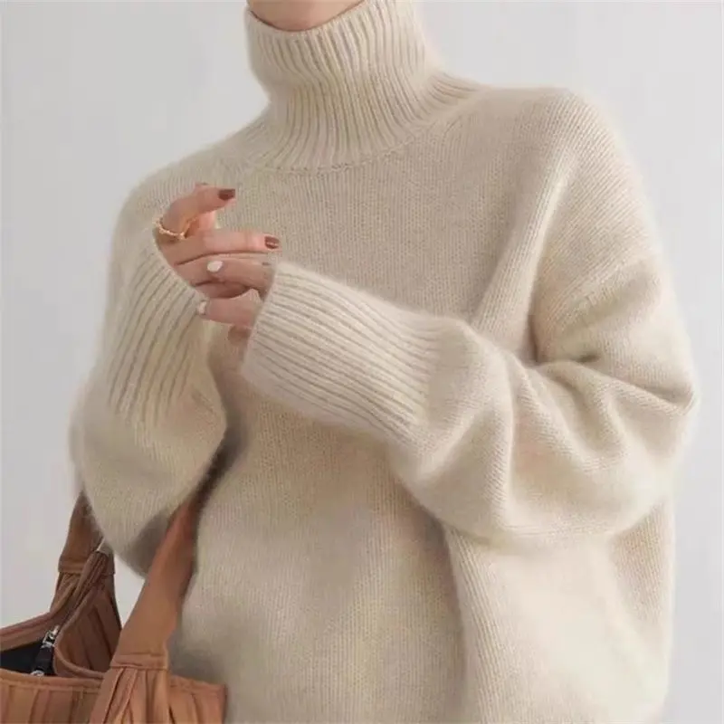 Autumn/Winter New Arrival Simple Versatile Ribbed Polo Turtle Neck Sweater 4 Colors Korean Style Sleeveless Pullover