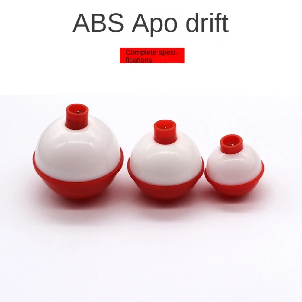 

10PCS Plastic Buoy Tube Eva Snap-on Fishing Floats Hard ABS Fishing Bobber Bulk Red And White Button Fishing Float Carp